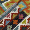 Multi Color ful Flat-Weave Wool Kilim 3' 4" x 4' 11" ft / 101 x 150 cm - No. Y39171