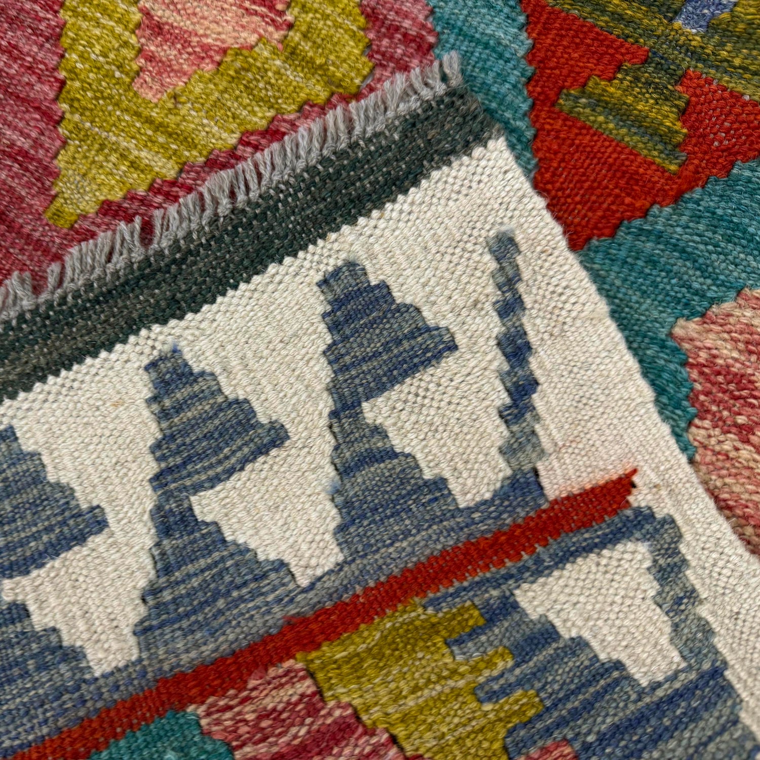 Handmade Vegetable Kilim 3' 1" x 4' 6" ft / 93 x 138 cm - No. Y39174