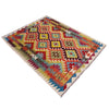 Hand Woven Wool Kelim 3' 7" x 4' 11" ft / 110 x 151 cm - No. Y39176