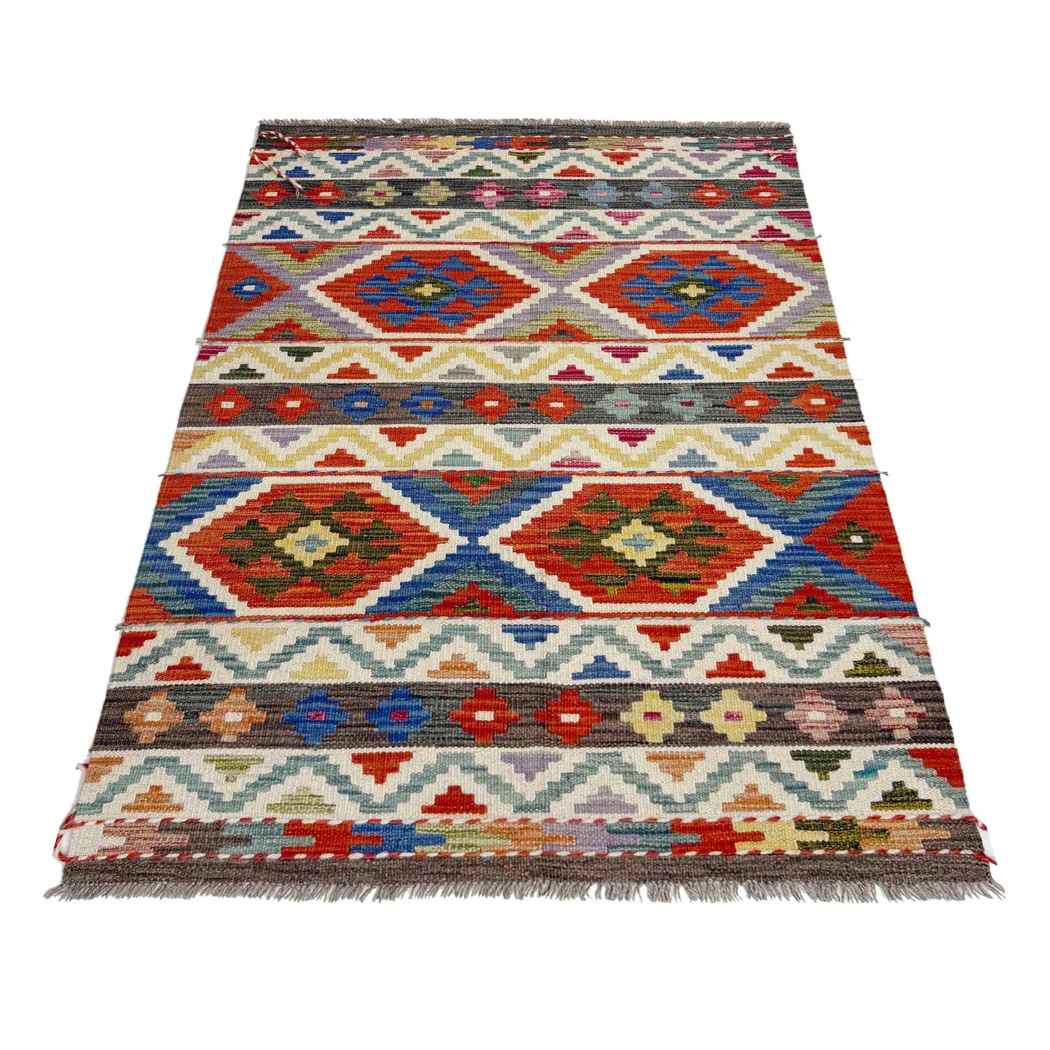 Small Size Chobi Kilim 3' 3" x 5' 2" ft / 100 x 157 cm - No. Y39178