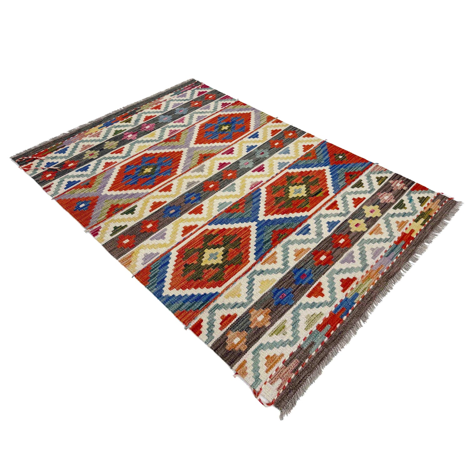 Small Size Chobi Kilim 3' 3" x 5' 2" ft / 100 x 157 cm - No. Y39178