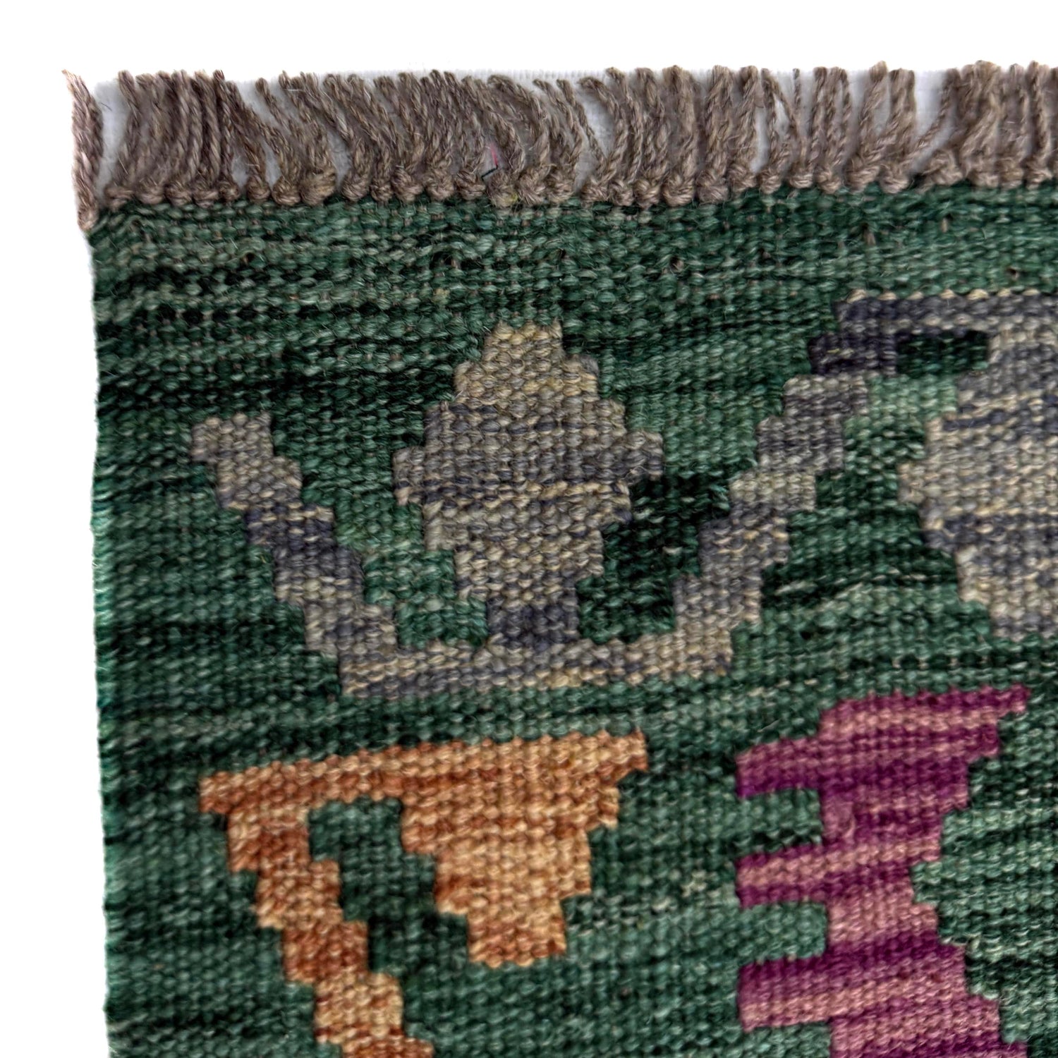 Handmade Vegetable Kilim 4' 1" x 6' 8" ft / 124 x 204 cm - No. Y39179