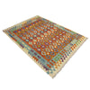 Hand Knotted Afghan Style Kilim 4' 6" x 6' 7" ft / 136 x 200 cm - No. Y39180