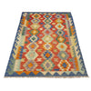 Handmade Vegetable Kelim 4' 0" x 5' 10" ft / 123 x 179 cm - No. Y39181