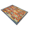 Handmade Vegetable Kelim 4' 0" x 5' 10" ft / 123 x 179 cm - No. Y39181