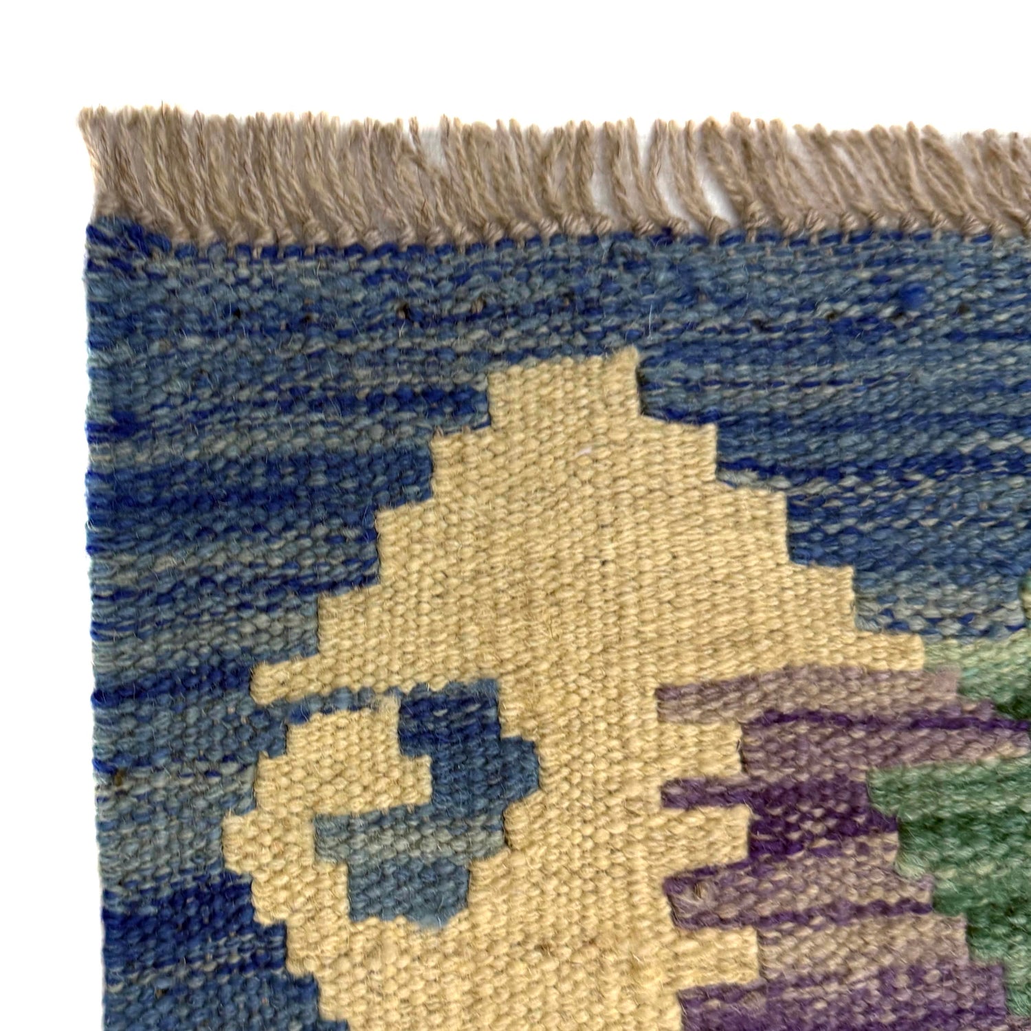 Handmade Vegetable Kelim 4' 0" x 5' 10" ft / 123 x 179 cm - No. Y39181