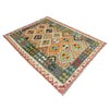 Handmade Turkish Design Wool Kilim 4' 4" x 5' 11" ft / 132 x 180 cm - No. Y39185