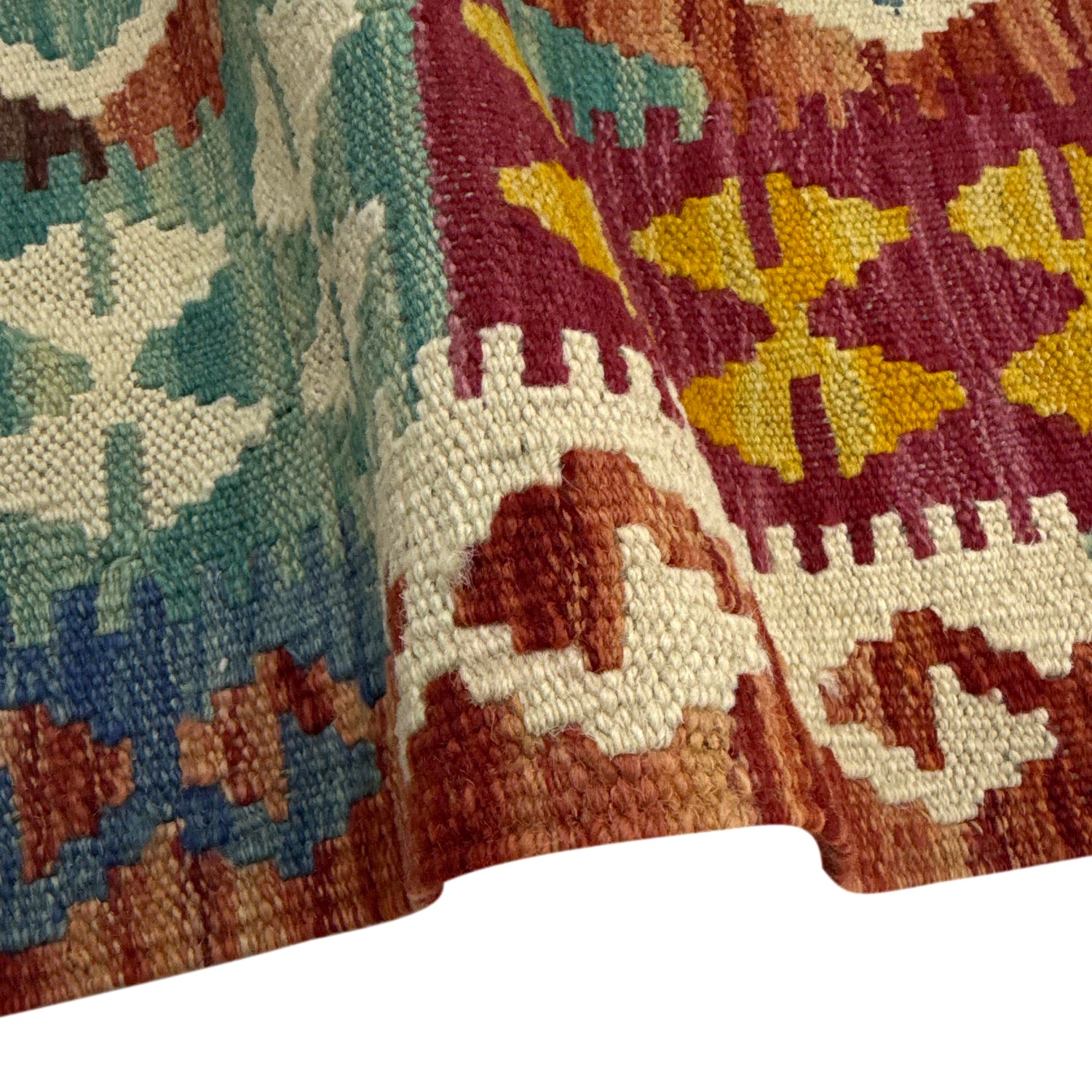 Small Size Chobi Kilim 4' 2" x 5' 9" ft / 126 x 176 cm - No. Y39187