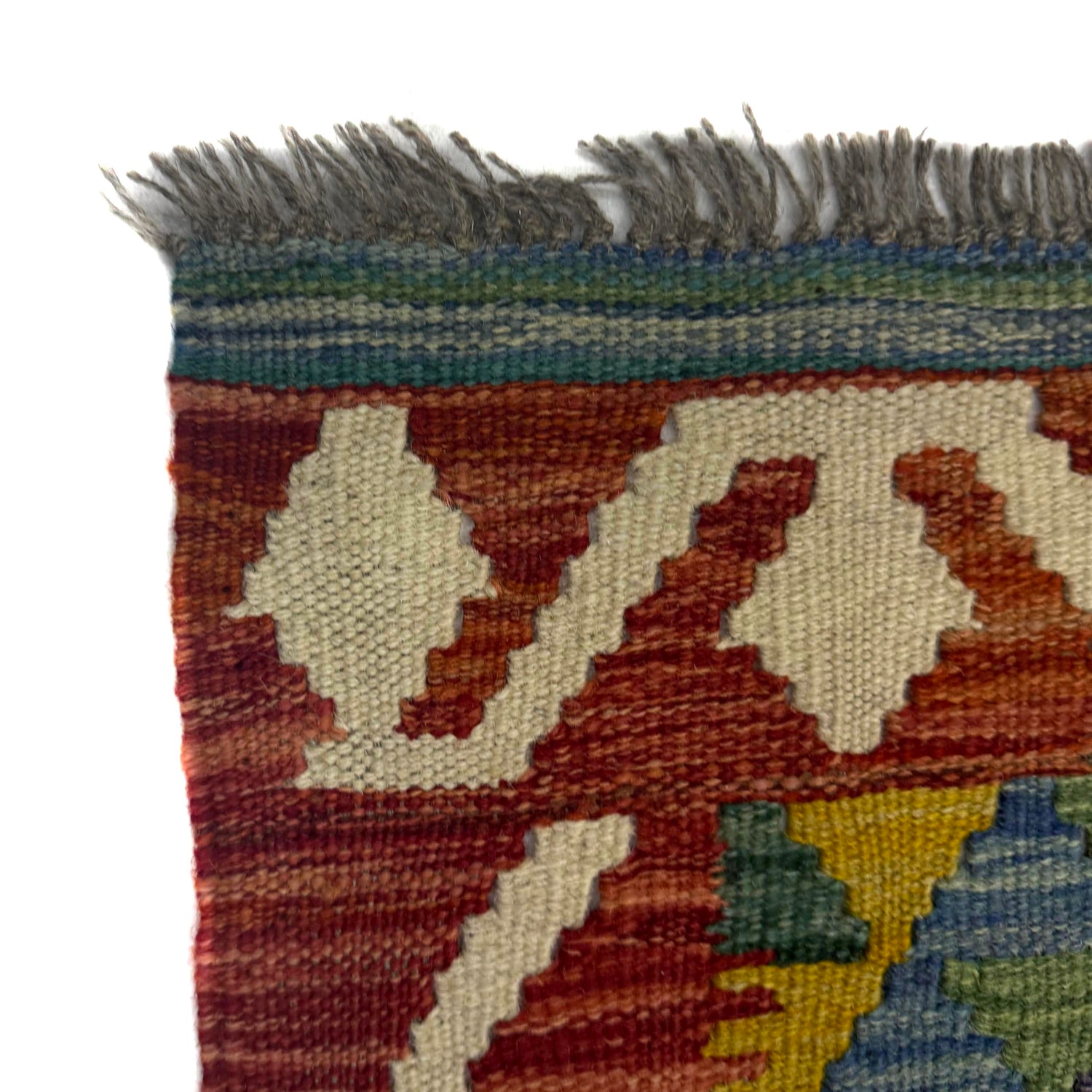 Hand Knotted Flatweave Kilim 4' 2" x 6' 0" ft / 127 x 183 cm - No. Y39189