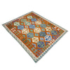 Hand Knotted Afghan Style Kilim 5' 7" x 8' 1" ft / 171 x 246 cm - No. Y39190