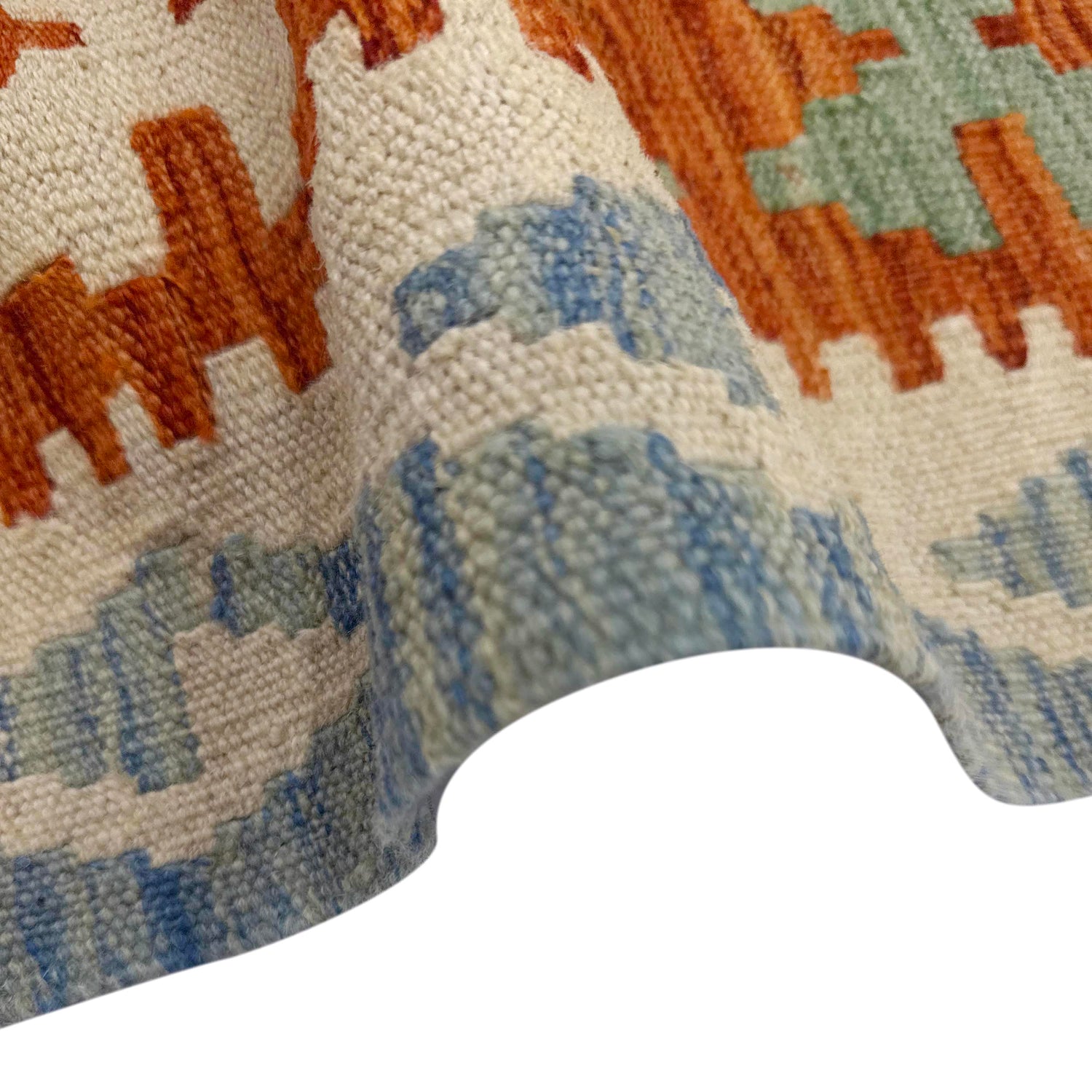 Hand Knotted Afghan Style Kilim 5' 7" x 8' 1" ft / 171 x 246 cm - No. Y39190