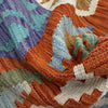 Hand Knotted Afghan Style Kilim 5' 7" x 8' 1" ft / 171 x 246 cm - No. Y39190