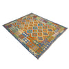 Medium Size Chobi Kilim 6' 0" x 7' 6" ft / 183 x 229 cm - No. Y39193