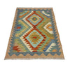 Hand Made Afghan Kilim 2' 7" x 3' 11" ft / 79 x 120 cm - No. Y39196
