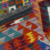 Multi Color ful Flat-Weave Wool Kilim 2' 7" x 4' 1" ft / 80 x 125 cm - No. Y39197