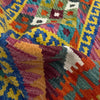 Multi Color ful Flat-Weave Wool Kilim 2' 7" x 4' 1" ft / 80 x 125 cm - No. Y39197