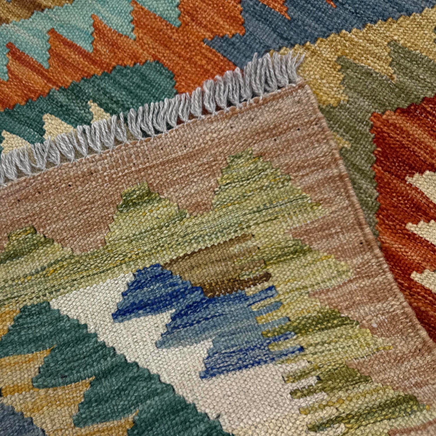 Handmade Vegetable Kilim 2' 8" x 3' 11" ft / 81 x 119 cm - No. Y39198