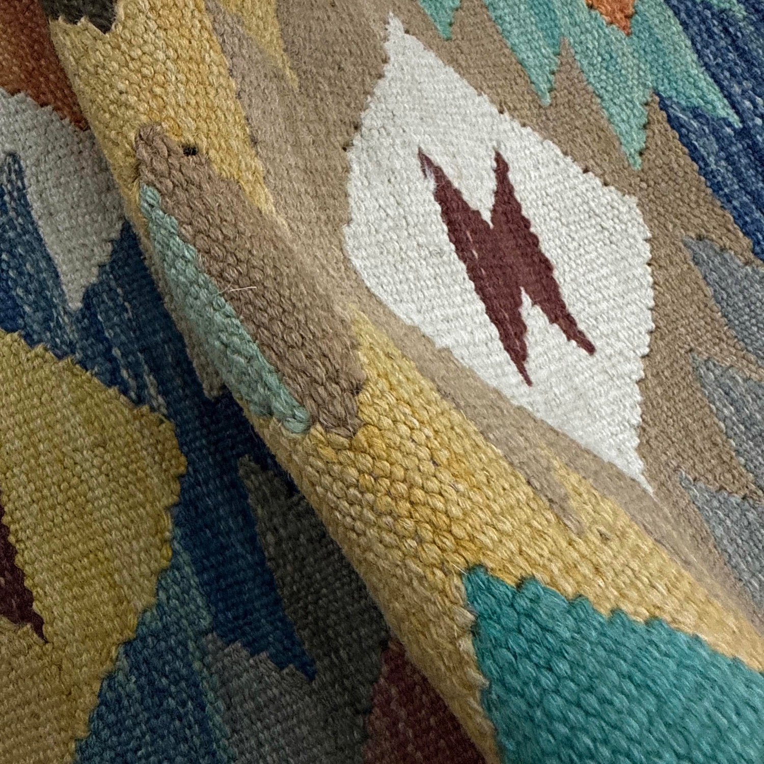 Hand Knotted Afghan Style Kilim 2' 7" x 4' 0" ft / 80 x 122 cm - No. Y39200