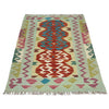 Hand Woven Wool Kelim 2' 7" x 4' 0" ft / 79 x 121 cm - No. Y39201