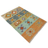 Small Size Chobi Kilim 2' 7" x 3' 11" ft / 78 x 120 cm - No. Y39203