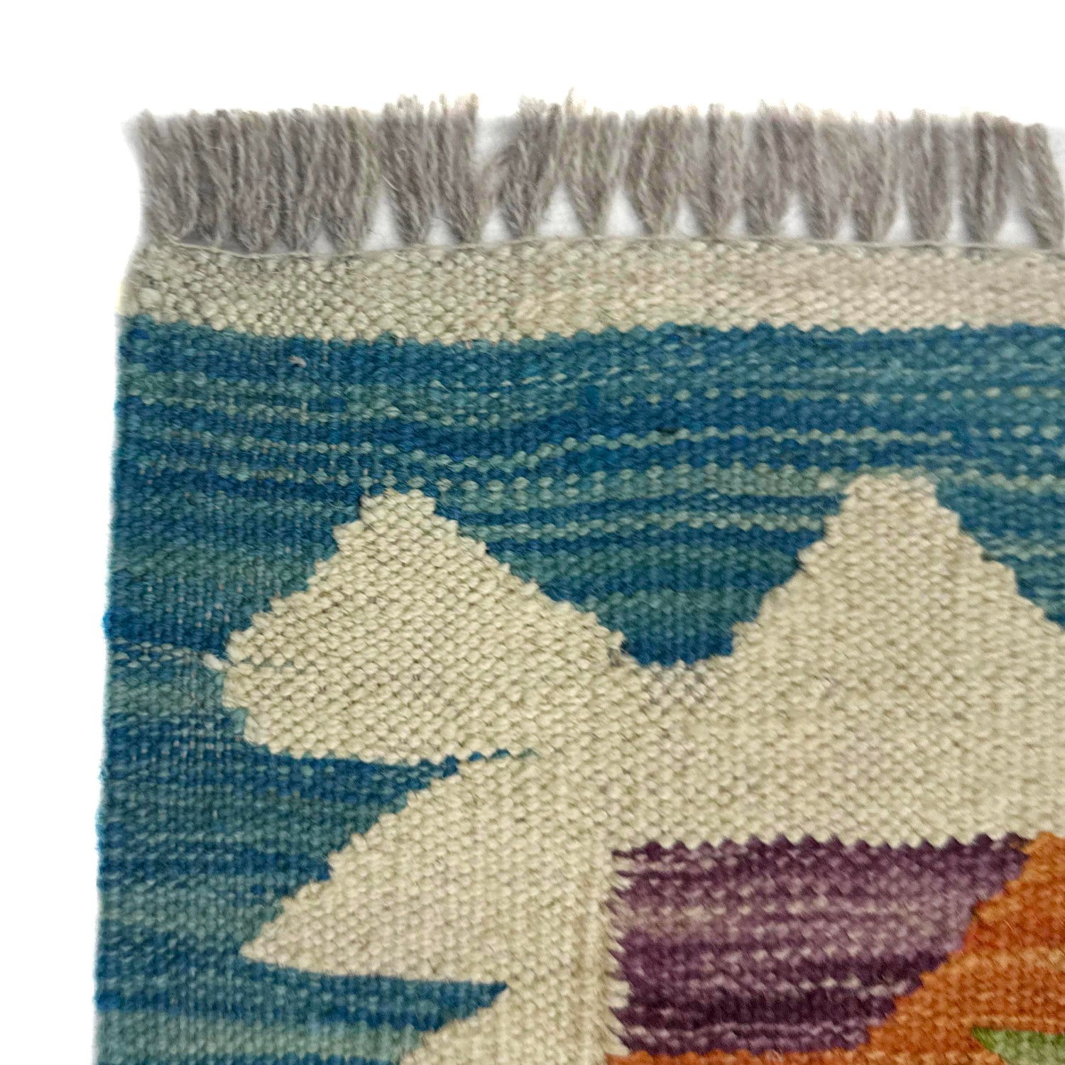 Hand Knotted Flatweave Kilim 2' 4" x 4' 1" ft / 71 x 125 cm - No. Y39204