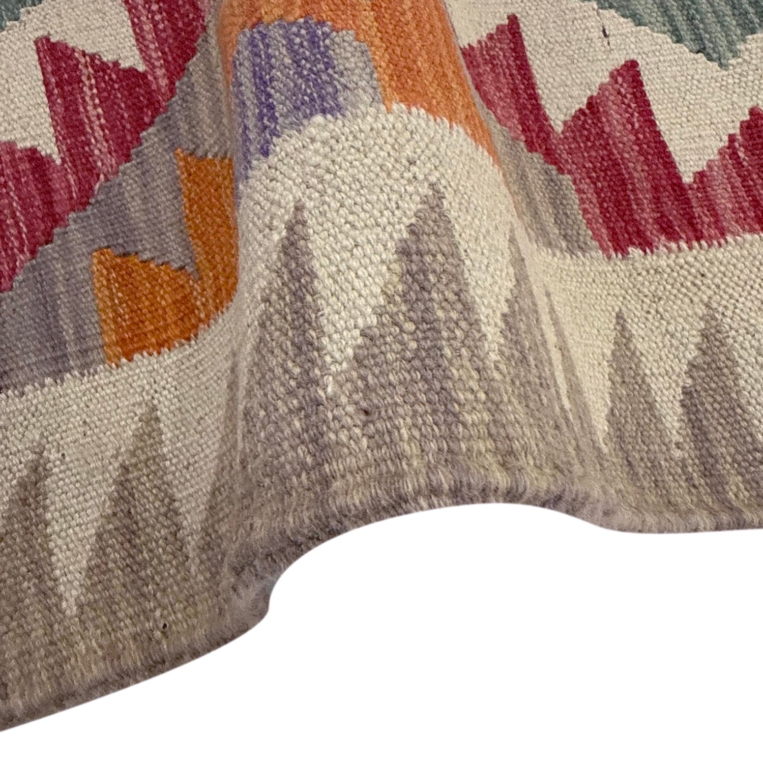 Handmade Afghan Vegetable Kilim 2' 9" x 4' 0" ft / 85 x 123 cm - No. Y39205
