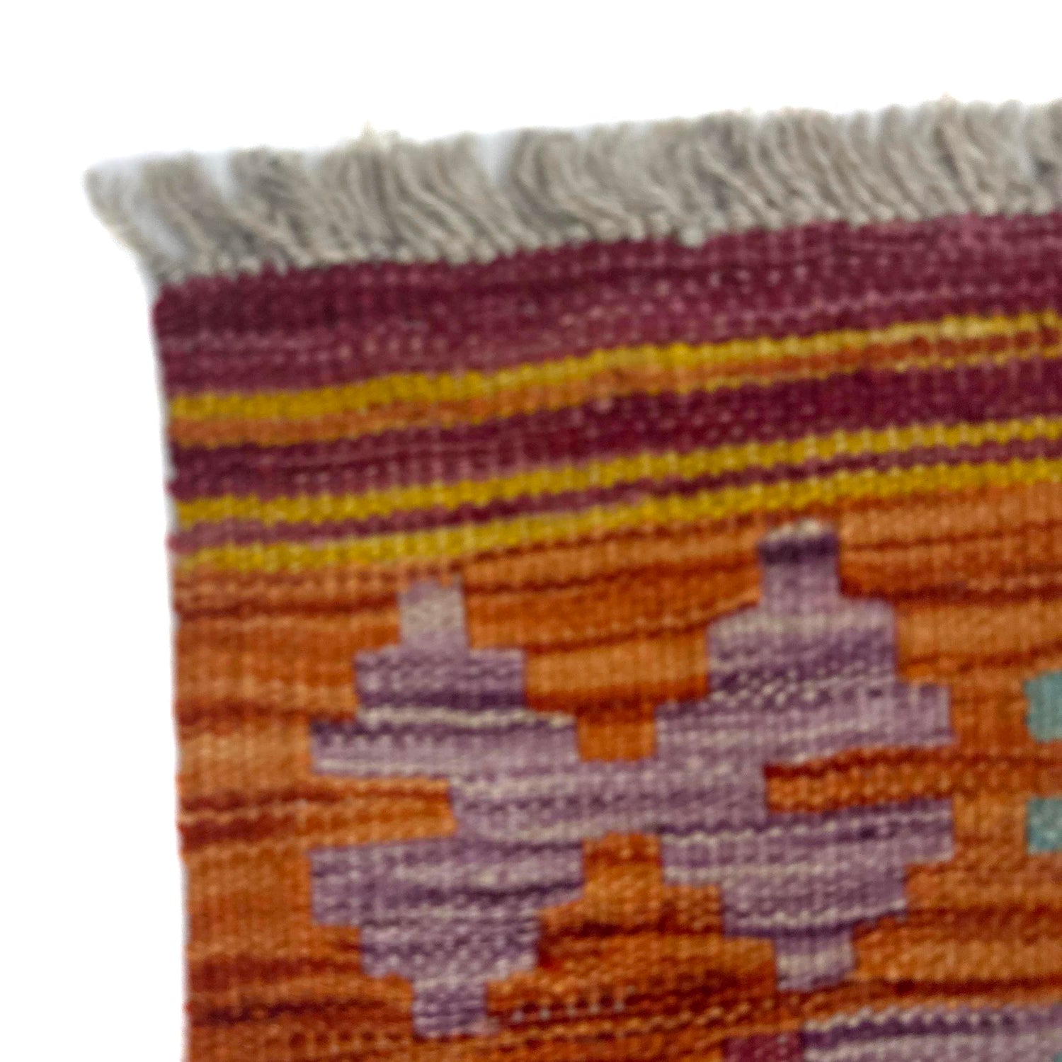 Hand Made Afghan Kilim 2' 1" x 4' 1" ft / 64 x 124 cm - No. Y39206