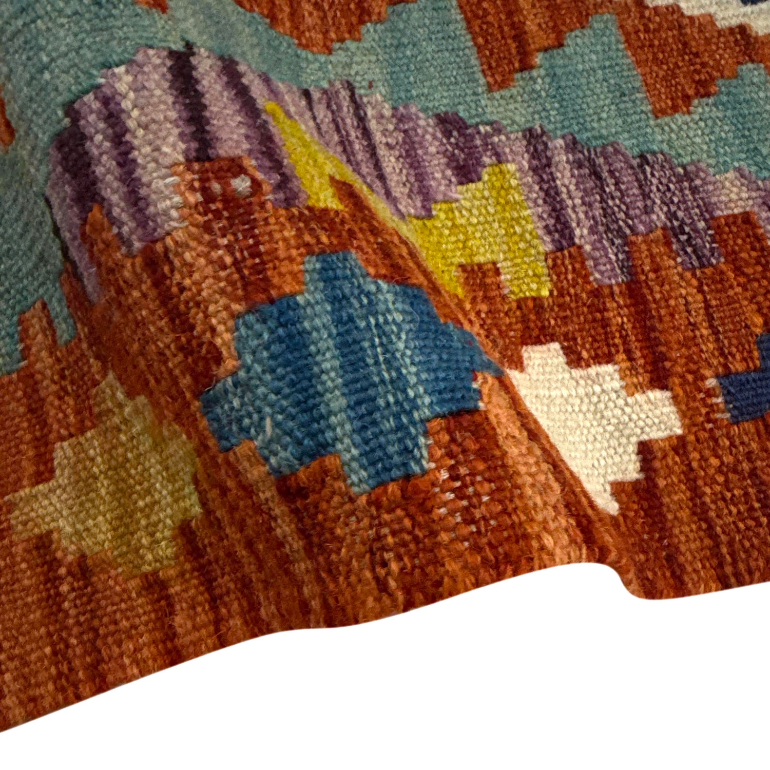 Hand Made Afghan Kilim 2' 1" x 4' 1" ft / 64 x 124 cm - No. Y39206