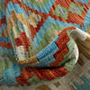 Hand Knotted Afghan Style Kilim 5' 2" x 6' 7" ft / 157 x 200 cm - No. Y39212