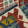 Handmade Afghan Vegetable Kilim 4' 1" x 6' 0" ft / 125 x 182 cm - No. Y39213