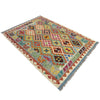 Hand Made Afghan Kilim 3' 11" x 5' 10" ft / 120 x 177 cm - No. Y39214