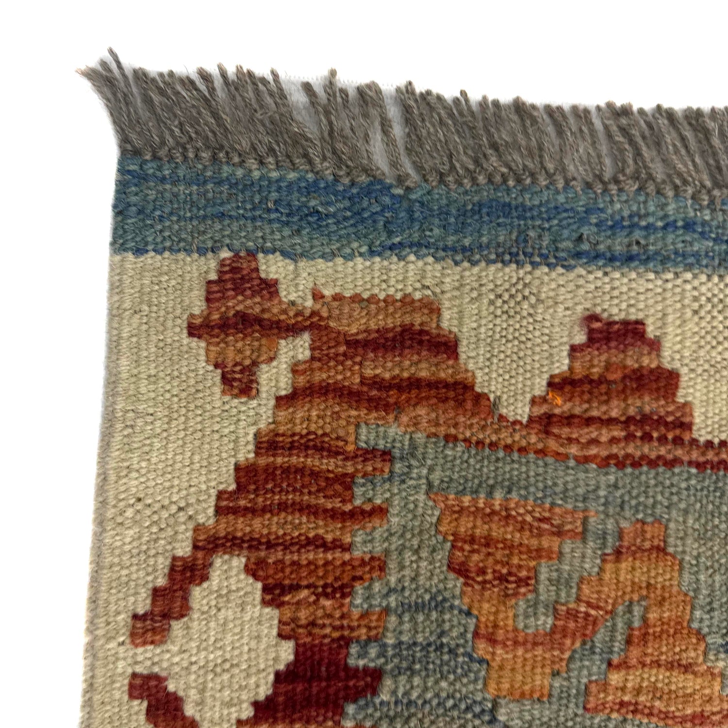 Hand Made Afghan Kilim 3' 11" x 5' 10" ft / 120 x 177 cm - No. Y39214