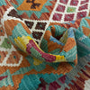 Hand Made Afghan Kilim 3' 11" x 5' 10" ft / 120 x 177 cm - No. Y39214