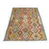 Hand Knotted Flatweave Kilim 4' 0" x 5' 11" ft / 123 x 180 cm - No. Y39215