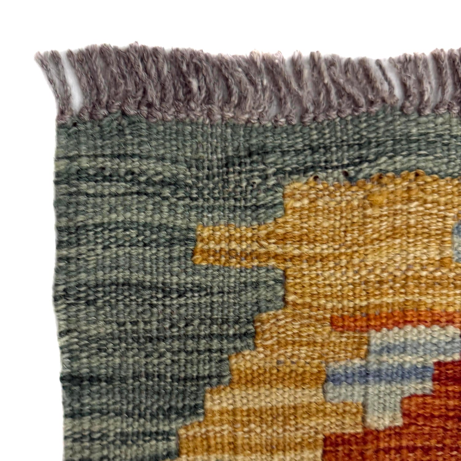 Hand Knotted Flatweave Kilim 4' 0" x 5' 11" ft / 123 x 180 cm - No. Y39215