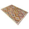 Multi Color ful Flat-Weave Wool Kilim 3' 11" x 5' 11" ft / 120 x 180 cm - No. Y39216