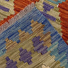 Multi Color ful Flat-Weave Wool Kilim 5' 10" x 7' 6" ft / 177 x 229 cm - No. Y39219