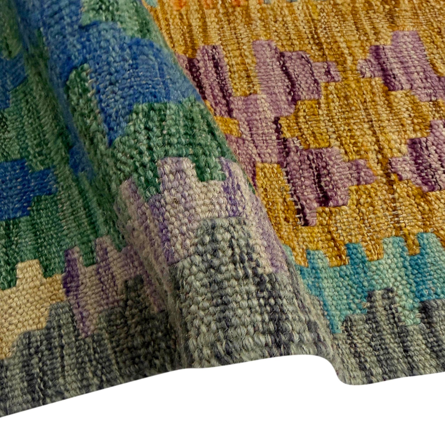 Handmade Vegetable Kilim 5' 8" x 8' 2" ft / 173 x 249 cm - No. Y39220