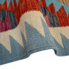 Multi Color ful Flat-Weave Wool Kilim 2' 10" x 3' 9" ft / 86 x 114 cm - No. Y39225
