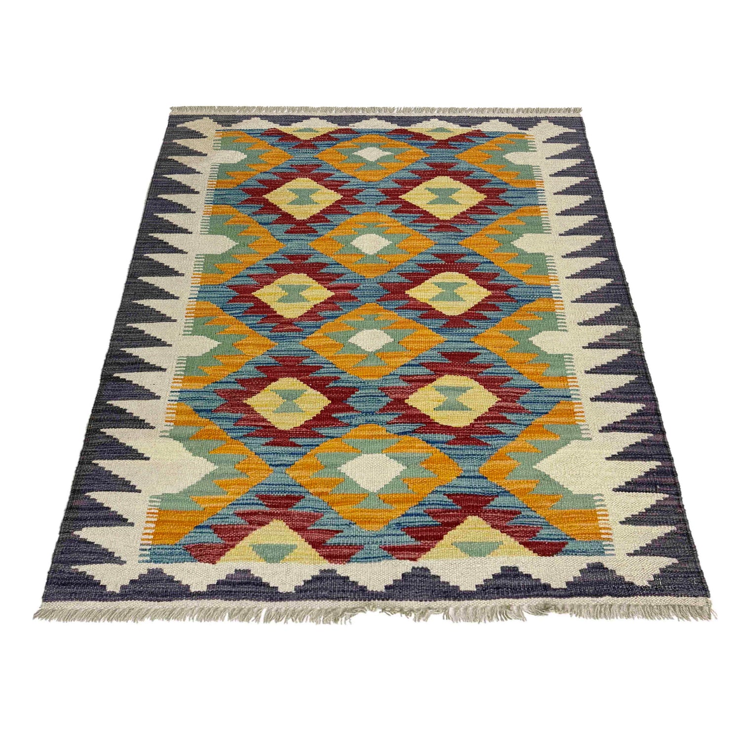 Small Size Chobi Kilim 2' 10" x 4' 2" ft / 87 x 127 cm - No. Y39232