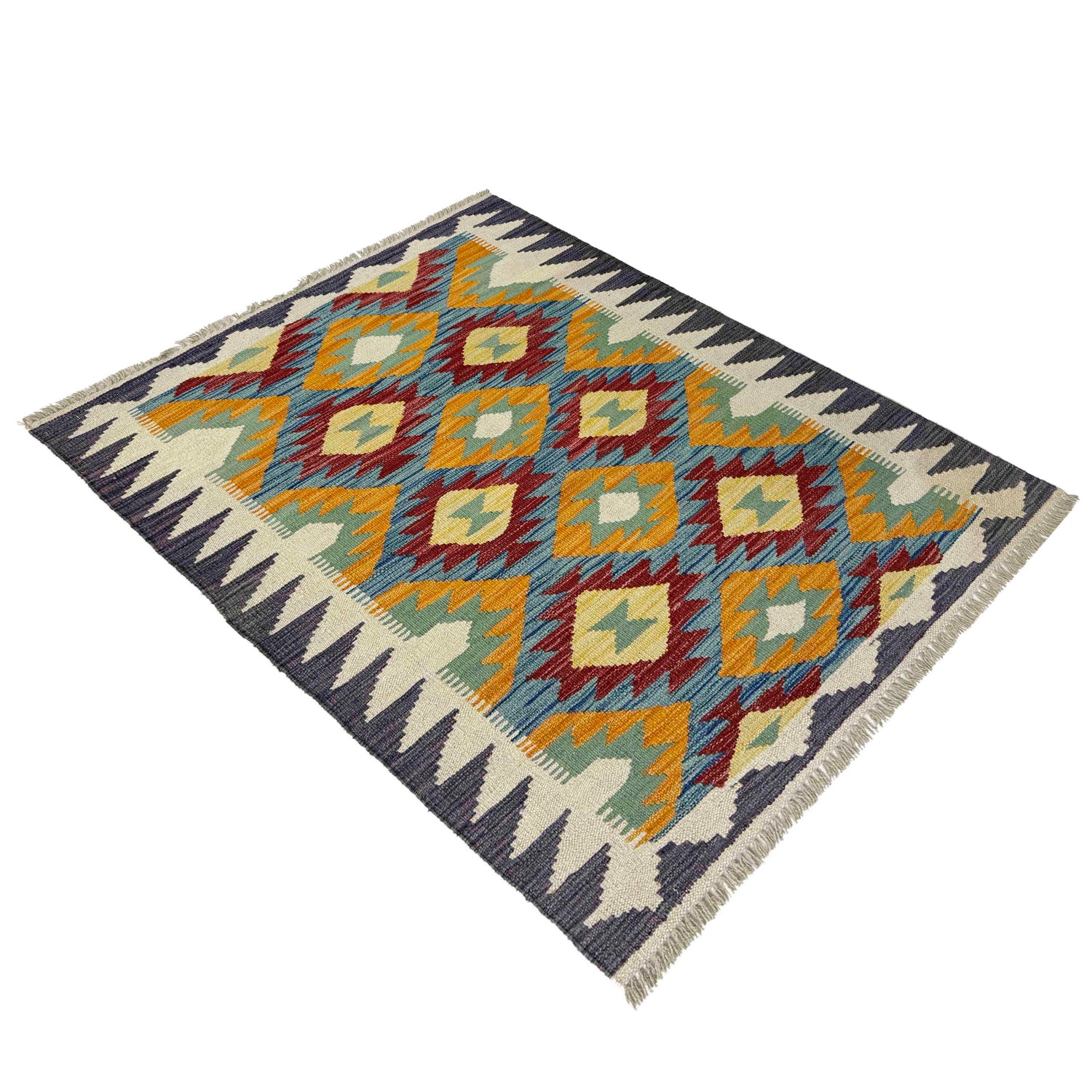 Small Size Chobi Kilim 2' 10" x 4' 2" ft / 87 x 127 cm - No. Y39232