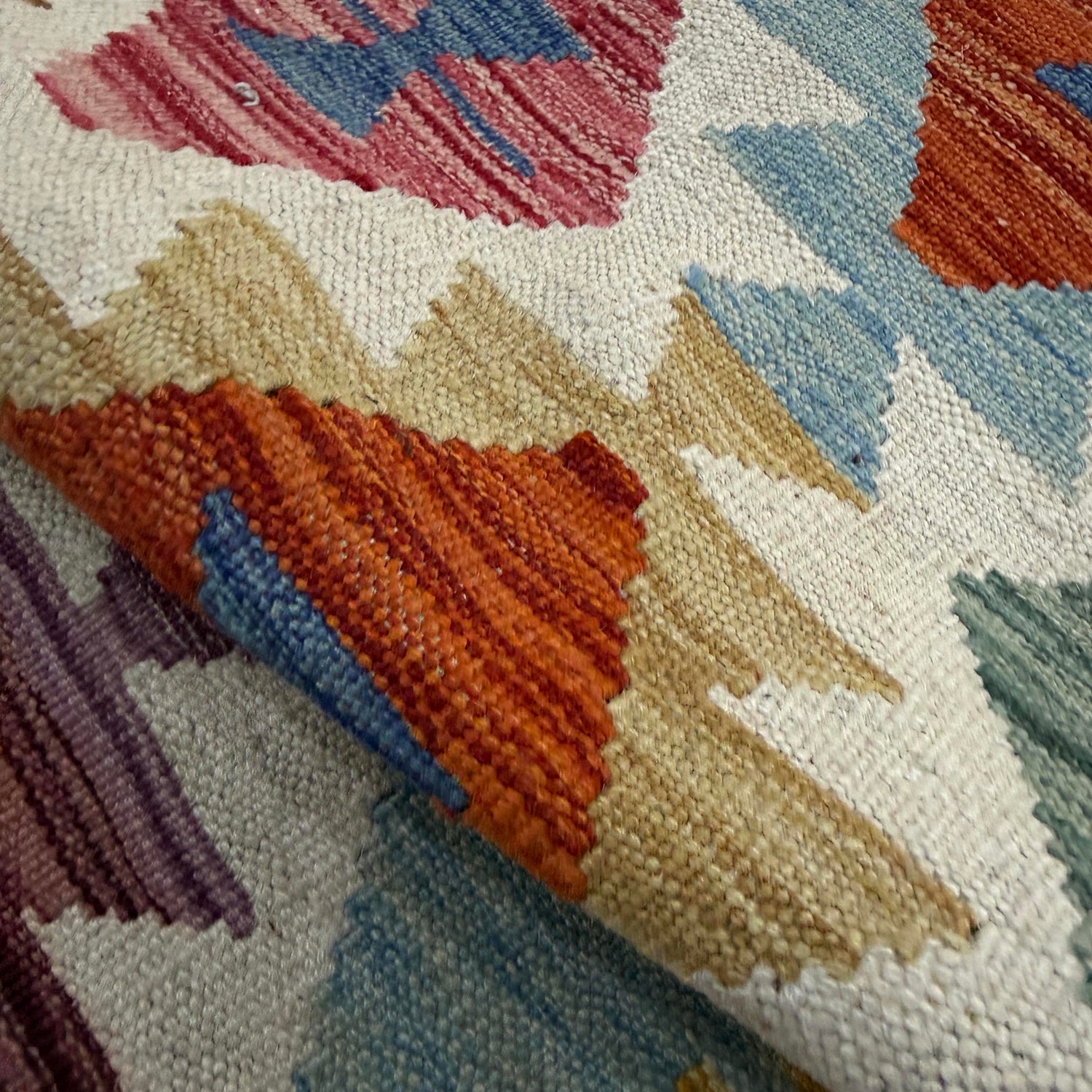 Hand Knotted Flatweave Kilim 2' 7" x 4' 2" ft / 80 x 126 cm - No. Y39233