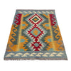 Hand Made Afghan Kilim 2' 11" x 4' 0" ft / 89 x 122 cm - No. Y39235