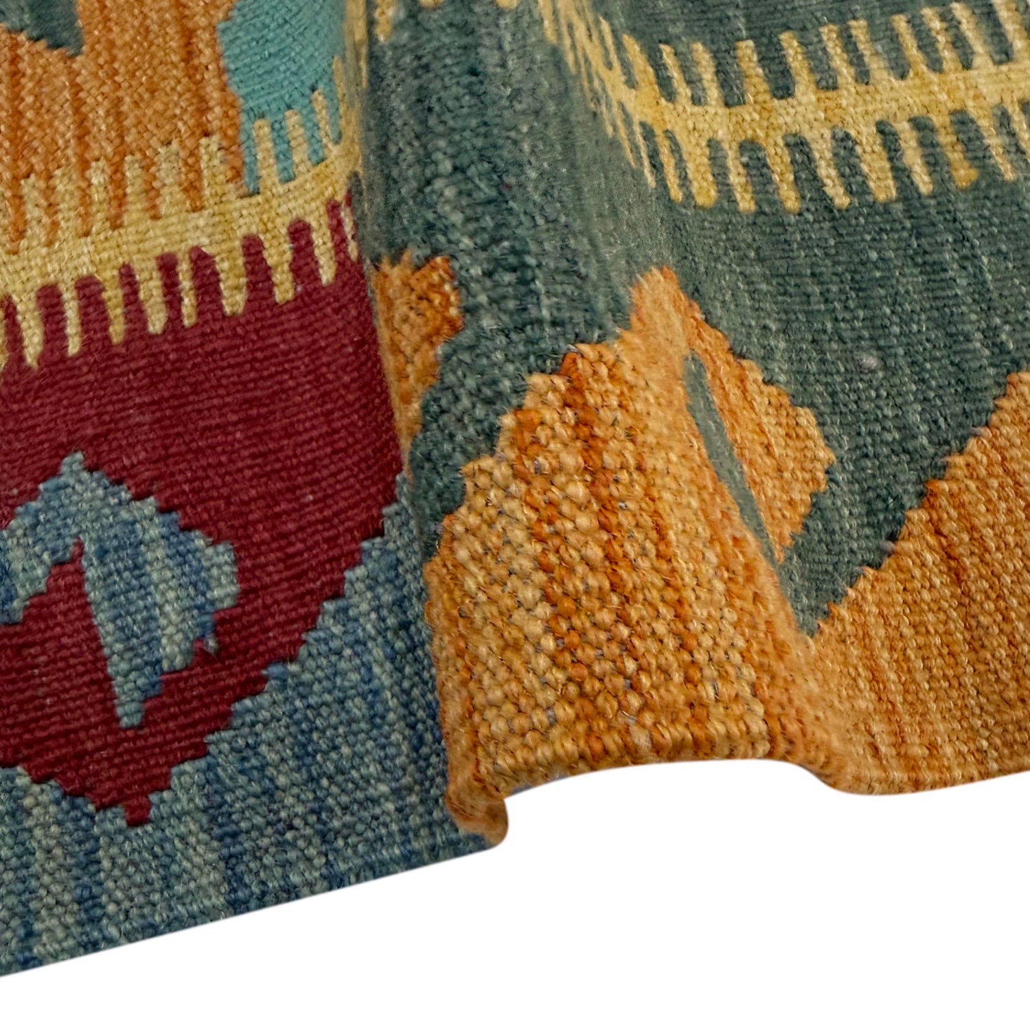 Hand Made Afghan Kilim 2' 11" x 4' 0" ft / 89 x 122 cm - No. Y39235