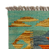 Multi Color ful Flat-Weave Wool Kilim 2' 7" x 4' 1" ft / 78 x 125 cm - No. Y39236