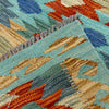 Multi Color ful Flat-Weave Wool Kilim 2' 7" x 4' 1" ft / 78 x 125 cm - No. Y39236