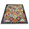 Hand Woven Wool Kelim 4' 11" x 6' 8" ft / 150 x 203 cm - No. Y39241