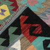 Hand Woven Wool Kelim 4' 11" x 6' 8" ft / 150 x 203 cm - No. Y39241