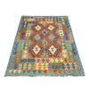 Handmade Turkish Design Wool Kilim 4' 11" x 6' 7" ft / 149 x 200 cm - No. Y39242