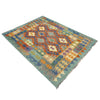 Handmade Turkish Design Wool Kilim 4' 11" x 6' 7" ft / 149 x 200 cm - No. Y39242